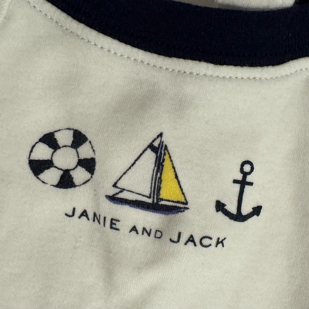 0-3m - Janie and Jack Nautical Bodysuit Onesie - Picture 4 of 4
